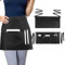 Oruola 60 x 30 cm Kellnerschürze,Kellner Schürze mit 3 Taschen,Unisex Polyester Wasserdicht Kellnerschürze Schwarz für Familie,Restaurant,Grillen,Kochen,Reinigung,Bar,Café