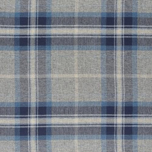 Snugglemore Draught Excluder Tartan Tweed Various Designs Door Window Draught Cushion Guard (Border Blue, One Size)