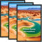 Vasemouh 3 Cadres Photos 40x60 en Alliage d'aluminium pour Les Photos, Les Diplômes, Les Images, Cadre 40x60 Noir