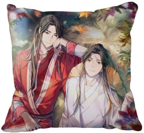 Lunaobrik Anime-Kissen, Anime-Wurfkissen für Couch, 35 x 35 cm, Sammlerstück, Raumdekoration, gefülltes Kissen für, Mädchen, Kinder, Teenager, Anime-Fans