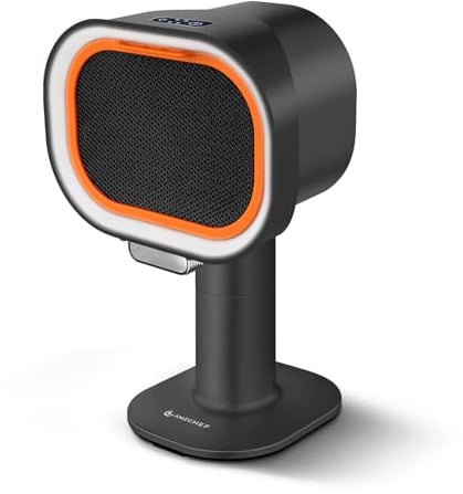 AMZCHEF Campana extractora portátil con altura telescópica e inclinación de 40°, 4 modos de velocidad, silenciosa, filtro de aluminio de gran calibre para apartamentos/BBQ/RV