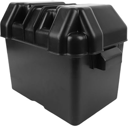 Yinhing Duty Marine Battery Box for 12V Batteries ABS Battery Case with Straps for RV Automotive Boat Travel Trailer