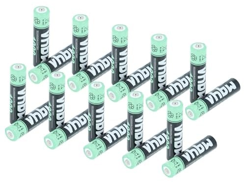 vhbw Akkus AAA, 20 Stück kompatibel mit Medion Life MD82717, MD82449, MD83321, MD83640 - Akkuzellen, 1000 mAh, 1,2 V, NiMH