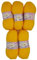 5 x 100g Strickwolle Alize Bebe einfarbig, 500 Gramm Wolle zum Stricken und Häkeln (gelb 566)