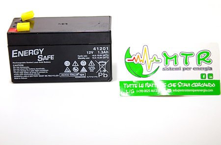 Batteria al piombo ENERGY SAFE 12V 1.3Ah
