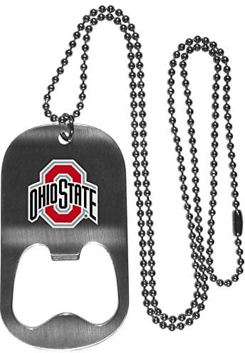 Siskiyou Sports NCAA Fan Shop Ohio State Buckeyes Bottle Opener Tag Necklace 20 inch Steel