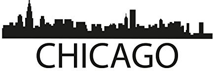 Plott Aufkleber Chicago Silouhette Sticker Tuning Autoaufkleber NEU