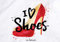 PICSonPAPER Hochwertiges Poster I love shoes, 100 cm breit x 70 cm hoch, Dekoration, Kunstdruck, Wandbild, Fineartprint, Fashion, Schuhe, Kleidung