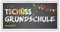 Herz & Heim® Abschied Grundschule Banner - Tschüss Grundschule - mit Ihrem Wunschtext Kunststoff