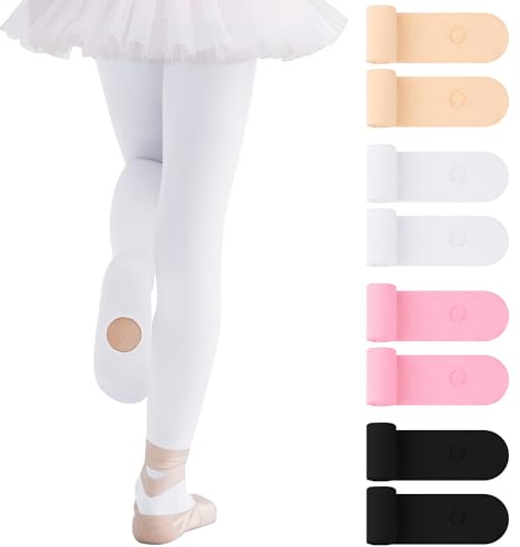 Cooraby 4 Pairs Ballet Tights for Girls Ultra Soft Dance Tights Toddler Dance Stockings for Ballet