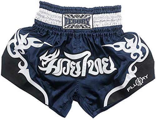 Fluory Muay Thai Shorts, reißfeste Boxshorts MMA Kampfkick Bekleidung für Männer Frauen Kinder Kampfsport Training Grappling