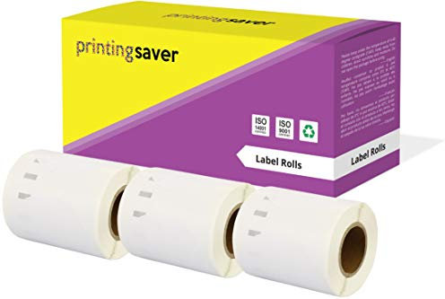 Printing Saver 3X 14681 57 x 57 mm CD DVD Disketten-Etiketten (160 Stück/Rolle) kompatibel für LabelWriter 310 320 330 4XL 400 450 Turbo/Twin Turbo/Duo & Seiko SLP Etikettendrucker