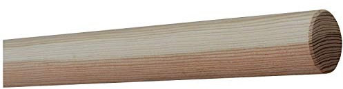 TIBU Lärche unbehandelt Holz Handlauf Geländer 30-500cm Wandhandlauf Wand Treppe, Länge: 3300 mm 330 cm 3,3 m und Enden: gefast