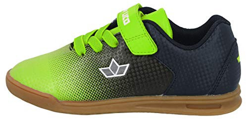 Lico Sambo VS Unisex Kinder Hallenturnschuh, Marine/ Lemon, 39 EU