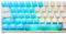 Ducky Compatible Rubber Keycap Set, 31 Tasten, Double-Shot, gummiert, für Backlight - blau
