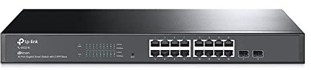 TP-Link TL-SG2218 | Jetstream 16 Port Gigabit Smart Managed Switch, 2 SFP Slots | Omada SDN Integrated | IPv6 | Static Routing | L2/L3/L4 QoS, IGMP & LAG |Limited Lifetime Protection