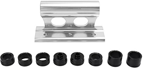 VGEBY Fahrrad-Schnellspanner-Gabelhalterung, Fahrradblock-Gabelhalterung aus Aluminiumlegierung für Reisen Im Freien(Silber)