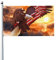 Flagge, USA-Adler-Flagge Flagge lustige Flaggen 5 Ft x 3 Ft mit Ösen, Festival Party UV-beständig Polyester Fahnen für Terrasse Garten