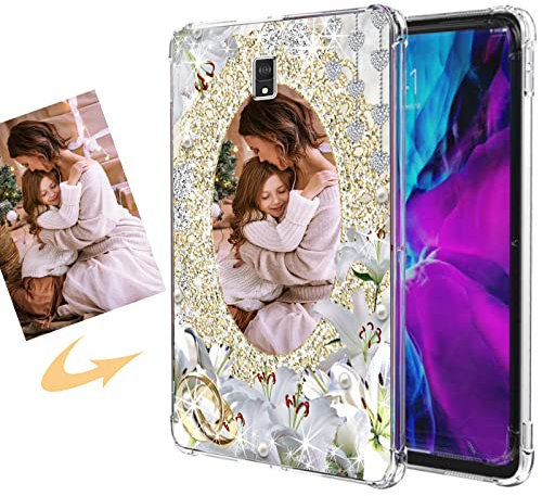 CXKJ Transparente Funda Personalizada para Samsung Galaxy Tab S4 10.5,Diseño tu Foto Imagen o Texto Personaliza Carcasa,Silicone Ultradelgado Case Cover Protector Anti-arañazos Funda