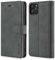 TOHULLE Case for iPhone 11 Pro Max, Premium PU Leather Wallet Case with Card Holder Kickstand Magnetic Closure Shockproof Flip Folio Case Cover for iPhone 11 Pro Max (6.5 Inch) - Grey