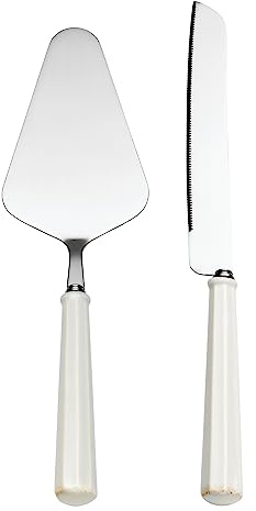 Lenox 895080 French Perle Scallop 2-Piece Dessert Set