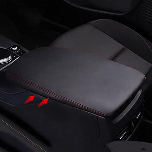 LUKBUT Adatto per Mazda CX-30 2020-2022, Cuscino bracciolo Auto, Fodera Cuscino bracciolo Auto in Pelle, Copertura bracciolo Auto Antiscivolo, Parti Auto