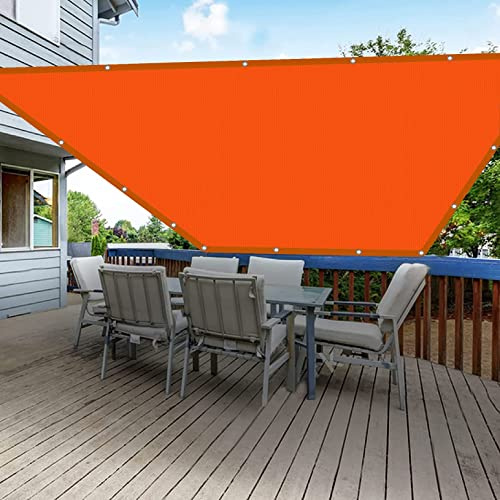 Sun Shade Sail Waterproof 1.6 x 2.8 m 100% Shading Rate UV Resistant Outdoor Pergola Awnings with Fixing Kit with Attachment for Garden Yard LawnOutdoors, Party, Orange