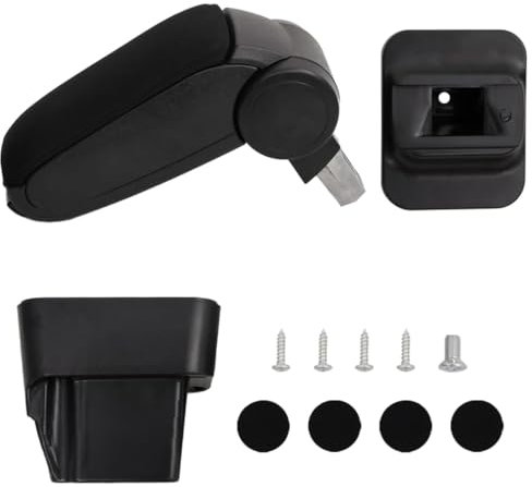 vidaXL Reposabrazos para Coche ABS Negro 13x34x(33-46) cm