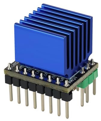 QELLON MóDulo de Controlador Paso a Paso del Controlador del Motor Paso a Paso de la Impresora 3D TMC2240 con Disipador de para Placas Madre del Controlador de la Impresora 3D