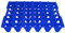 5PCS Plastic Egg Flats, Gardening Poultry Farming Supplies 30 Cell Egg Crates Holder Tray for Storage Transportation Home Farm Supplies,Poultry Farming Supplies (Blue)