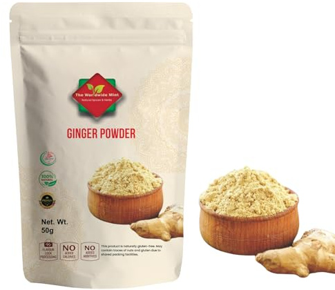 Ginger Ground (50G / 1.76 oz) | Ideal for Cooking and Tea | Gently Ground from Dried Ginger | 100% Natural | Premium Quality