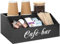Winter Shore Organizer Caffe da Banco in Legno - Postazione Caffe Moderna per Ufficio - Angolo Caffe Cucina - Coffee Station per Pausa Caffè e Spuntini