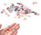 JJiaoLinin Mikro Schmetterling Resin,50 Stück Schmetterling Aufkleber Bunte Transparente Scrapbook Sticker 3D Schmetterling Nagel Charms Landschaftsdekorationen zum Basteln Terrarium-Dekor