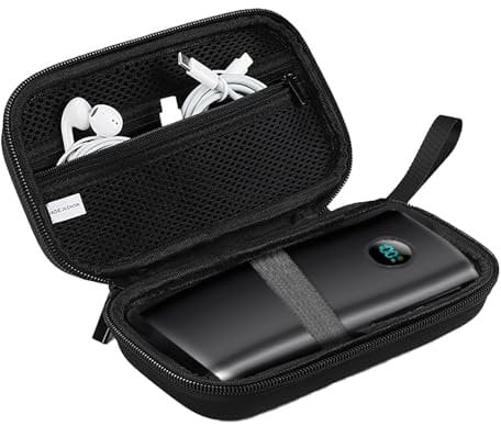 SANXIULY SANXIUY Travel Case Compatible with Portable-Charger IAPOS LOVELEDI OHOVIV SABANI RGVOTA Pxwaxpy FOCHEW,Storage Holder for Power Bank Black