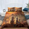 Bettwäsche 135x200cm mit Reißverschluss Erdmännchen Mit Tiermotiv Braun Kuschel Bettwäsche Set Weich Microfaser Einzelbett Wendebettwäsche Bettbezug und Kissenbezug 80x80cm