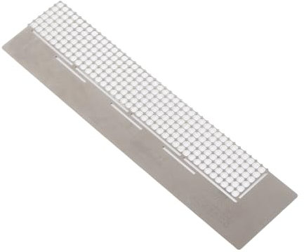 WPKD BLUEIY Diamant Malerei Lineal,Diamant Malerei Malwerkzeug,240 Blanko-Gitter,Rund Löcher,Edelstahl DIY Strass Stickerei Eingeklebtes Zeichen für Kunsthandwerk Zubehör(12,5 x 3 cm, 10 g)