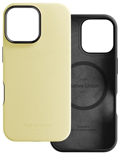 Native Union Active Case – MagSafe-kompatibel mit Magneten–Robustes Design–Recycelte Materialien–Fallschutz bis 10 ft/3 m für iPhone 16 Pro Max (Zitronengelb)