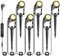 IRISECO Eclairage de Jardin LED 6 Pièces, 12V 3W Eclairage de Jardin avec électricité, Projecteur de Jardin Led Extérieur IP65 étanche Pour Extérieur Jardin Blanc Chaud(1800LM)