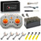 SHINTACRY 14 Teiliges Technik Power Functions Fernbedienung und Lithiumbatterie Set Kompatibel mit Technic Zug, Variable Geschwindigkeit, Wiederaufladbar, App-Steuerung, 92693, 76537