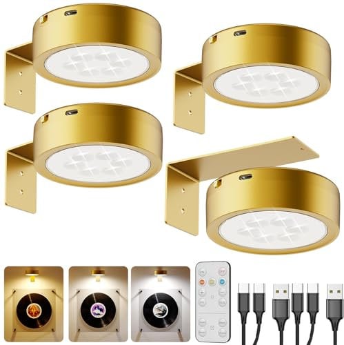 Luce per Quadro Senza Fili Ricaricabile, Faretto per Quadri a Batteria 2600mAh Applique LED da Parete Interno USB con Telecomando Luce Notturna Magnetica per Armadio Esposizione Pittura Arte Dipinti