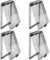 4 Piezas Cubierta Toma Corriente, Tapa Enchufes Pared Tipo 86, Tapa Autoadhesiva Ultra Delgada de Transparente, Resistente al Agua, Aceite y Polvo, Para Baño, Cocina, Dormitorio y Exterior (Negro)