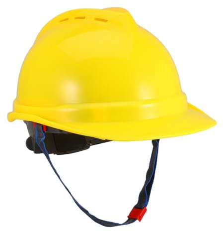 OSALADI Gelber Bauhelm Aus Schutzhelm Für Baustellen Kopfschutz Mit Belüftung Uv-Schutz Leicht Und Bequem Für Arbeitsschutz Und Kostüm-schutzhelm