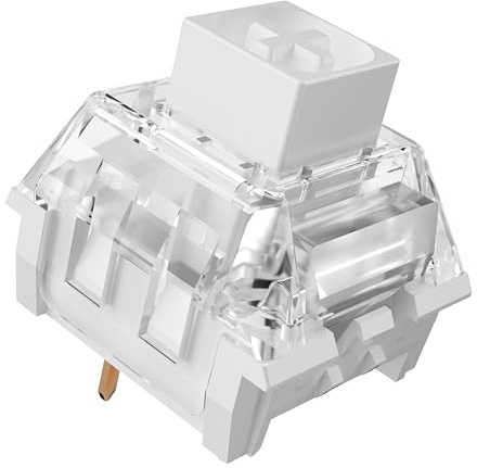 Kailh Box Pro Schalter für mechanische MX-Tastatur, 3-polig, dick, Klick-/feste Reaktion/Gaming/RGB/knackige Soundschalter (Box White Pro, 72 Stück)