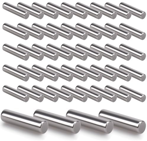 Innfeeltech 50 Pcs 3mm*14mm Dowel Pins Rack Support Pegs, 304ss Pin cilindrici di supporto per scaffale e armadio