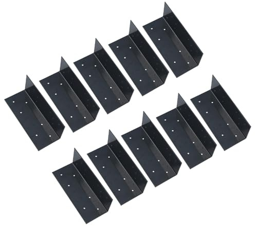 Fence Post Extender Angle Bracket Grey 70 x 70 x 180mm Holder Support 10PK