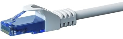 Danicom CAT6a Netzwerkkabel 100% Kupfer - U/UTP - 0,15 m - Weiß | POE, Ethernet, LAN, Patchkabel, Datenkabel, RJ45 - für Serverschränke, Switches, Router, Modems!