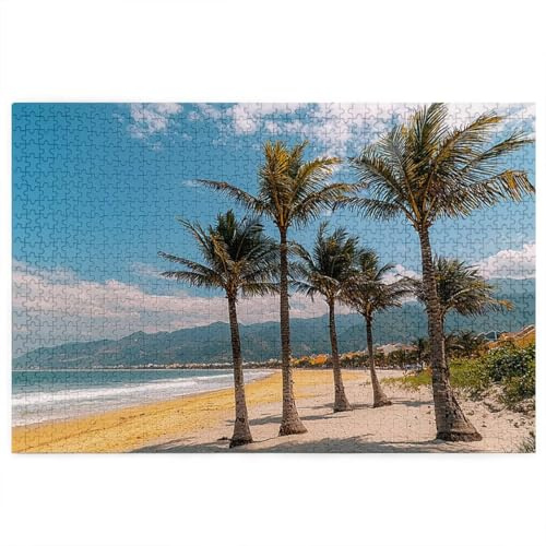 Puzzle 3000 Teile, Landschaft Puzzle 3000 Teile Erwachsene, Strand Holzpuzzle Erwachsene mit Exquisiter Verpackungsbox, EIN Herausforderndes Rätsel, Holzpuzzle für Zimmer Wanddeko, Geschenke, -4546
