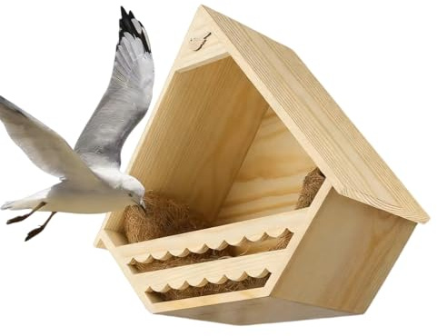 Vogelhaus für den Außenbereich, Holzfinken, Nisthaus, Hof, Vogelhaus, für Bluebird, Finken, Schwalbe, Zaunkönig, Küken, Tauben, Kolibri, Außenbereich, Hinterhof, Innenhof