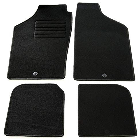 AD Tuning HG1673 Velours Fußmatten Set (4-teilig) Schwarz Passform Autoteppiche