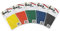MSD Lot de 5 bandes élastiques sans latex, 1,5 m chacune, toutes résistances, pour Pilates
